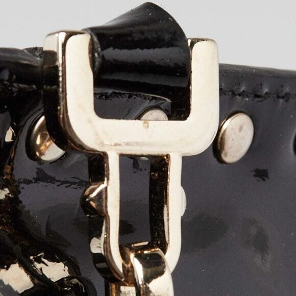 Valentino Black Patent Leather Rockstud Triple Zip Crossbody Bag - Picture 8 of 11